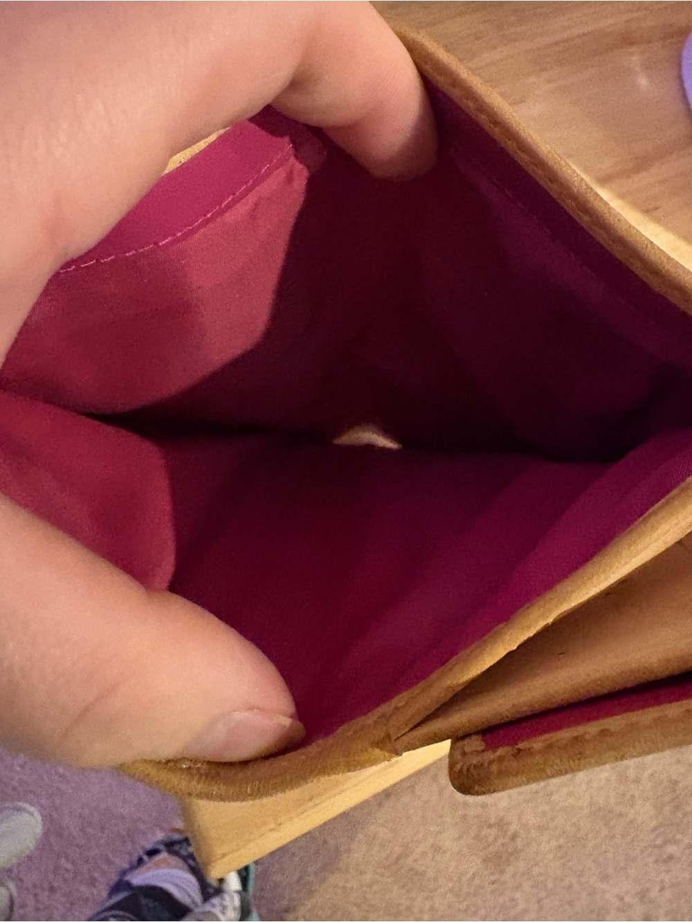 Coach Pink and Tan Striped Wallet - Picture 6 of 6